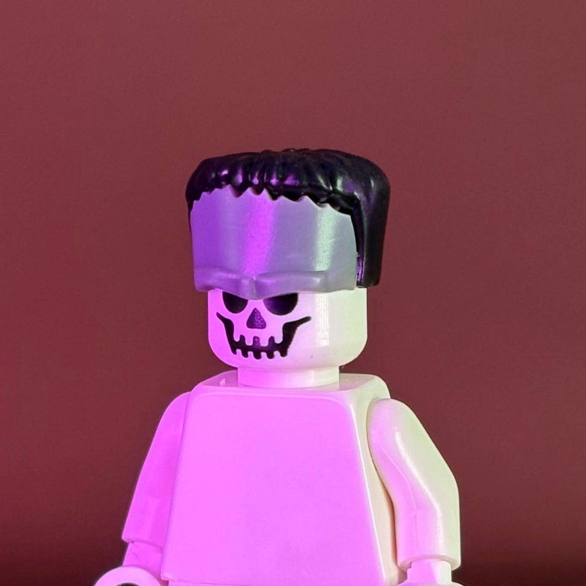 Monster Head/Hair (Dark Gray/Black Hair/Plain Brow)