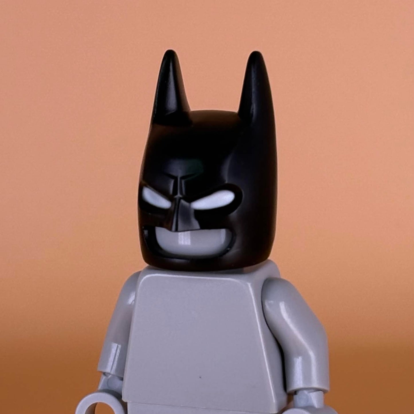 Night Crusader Cowl (Black Cowl/White Eyes/Long Ears)