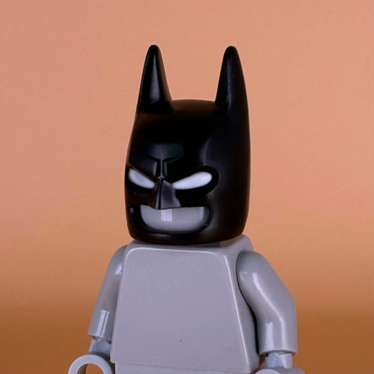 Night Crusader Cowl (Black Cowl/White Eyes/Long Ears)