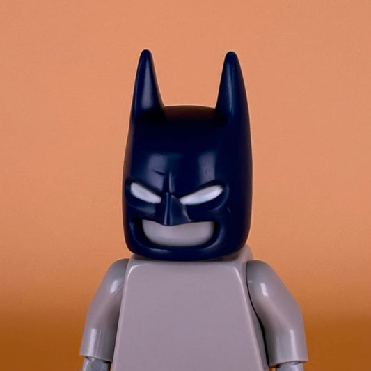 Night Crusader Cowl (Dark Blue Cowl/White Eyes/Long Ears)